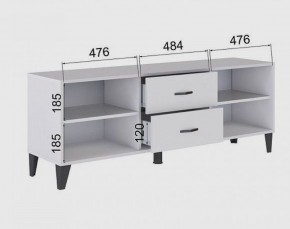 Тумба под ТВ ТВМ-6 (белый) в Карталах - kartaly.mebel24.online | фото 2