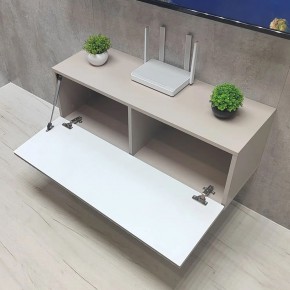 Тумба подвесная под ТВ LINES MTV3-MA 900 Бежевый (Леда-М 10.1.5) в Карталах - kartaly.mebel24.online | фото 2