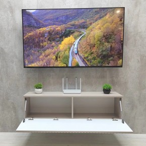 Тумба подвесная под ТВ LINES MTV4-MA 1150 Бежевый (Леда-М 10.1.5) в Карталах - kartaly.mebel24.online | фото 3