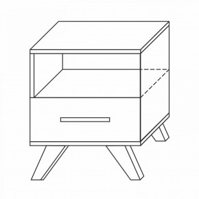 Тумба прикроватная Вега Скандинавия в Карталах - kartaly.mebel24.online | фото 8