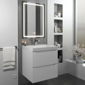 Тумба с раковиной Uperwood Tanos 50 см, подвесная, белая матовая в Карталах - kartaly.mebel24.online | фото