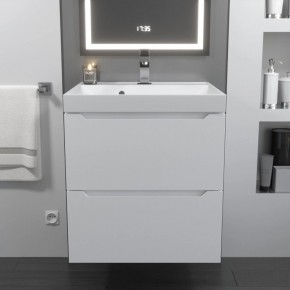 Тумба с раковиной Uperwood Tanos 50 см, подвесная, белая матовая в Карталах - kartaly.mebel24.online | фото 10