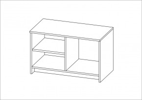 Тумба СИРИУС двухдверная низкая, цвет белый в Карталах - kartaly.mebel24.online | фото 3