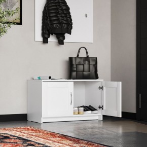Тумба СИРИУС двухдверная низкая, цвет белый в Карталах - kartaly.mebel24.online | фото 4