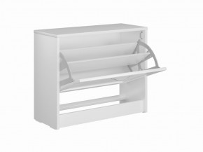 Тумба СИРИУС с откидной полкой для обуви, цвет белый в Карталах - kartaly.mebel24.online | фото 3