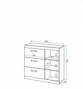Тумба Toivo Км100 в Карталах - kartaly.mebel24.online | фото 2