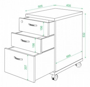 Тумбочка Домино нельсон ТС-2 в Карталах - kartaly.mebel24.online | фото 3