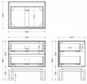 Тумбочка KFG085-NI в Карталах - kartaly.mebel24.online | фото 5
