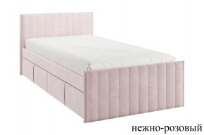 ТВИКС Кровать с ящиками 900 (нежно-розовый) в Карталах - kartaly.mebel24.online | фото