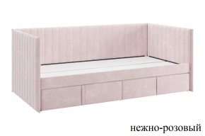 ТВИКС Кровать (софа) с ящиками 900 (нежно-розовый) в Карталах - kartaly.mebel24.online | фото