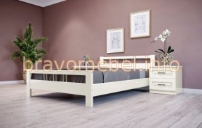 ВЕРОНИКА-3 Кровать из массива 1600 (Слоновая кость) в Карталах - kartaly.mebel24.online | фото