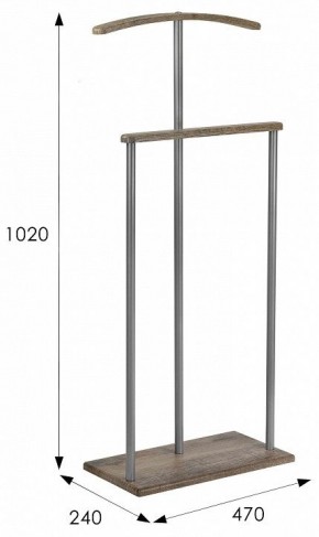 Вешалка для костюма Дэви 1 в Карталах - kartaly.mebel24.online | фото 12