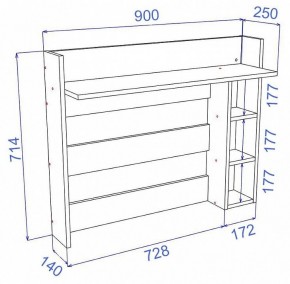 Вешалка-полка Cross ВЕШ3 в Карталах - kartaly.mebel24.online | фото 2