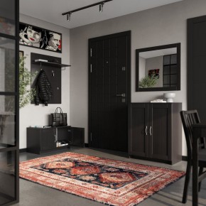 Вешалка СИРИУС настенная с полкой, цвет Дуб Венге в Карталах - kartaly.mebel24.online | фото 4