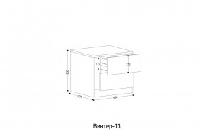 ВИНТЕР - 13 Тумба прикроватная в Карталах - kartaly.mebel24.online | фото 2