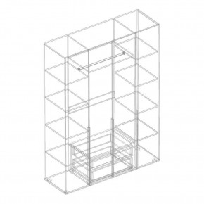 ВИТА Шкаф 4-ств для одежды в Карталах - kartaly.mebel24.online | фото 2