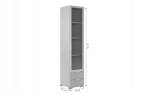 ЗЕФИР Гостиная К1 (белое дерево/белый муар) в Карталах - kartaly.mebel24.online | фото 5