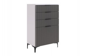 ЗЕФИР Гостиная К2 (белое дерево/черный муар) в Карталах - kartaly.mebel24.online | фото 11